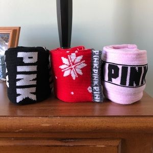 3 pairs of long Pink socks